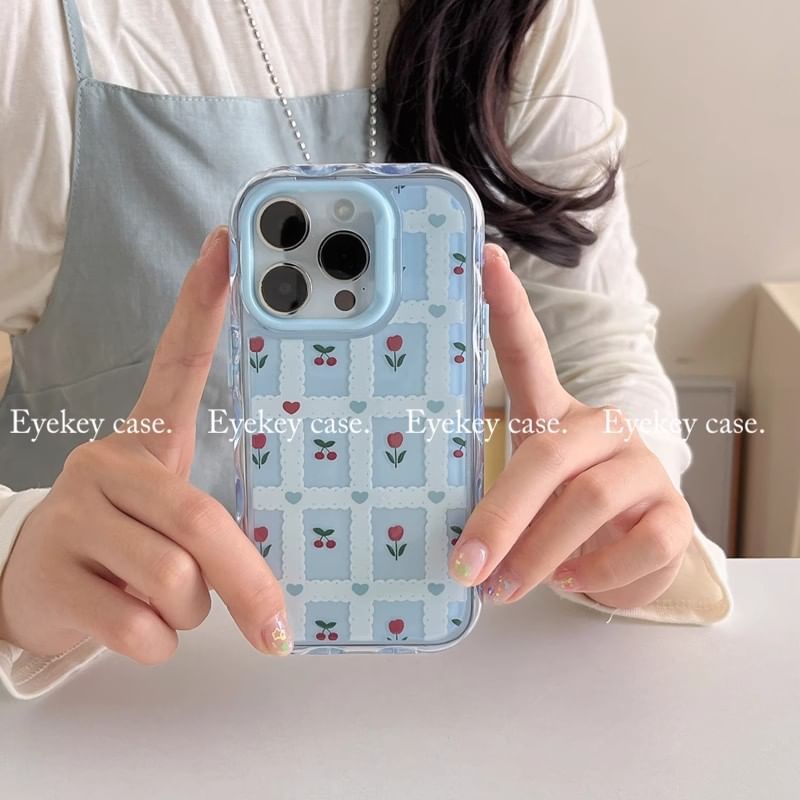 Set Case Floral / Charm Print iPhone