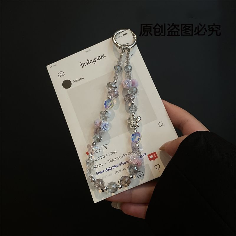 Flower Phone Lanyard Pad with
