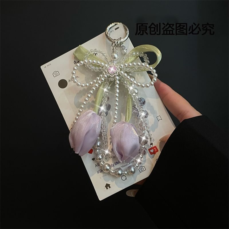 Pearl Phone Lanyard Pad Faux with