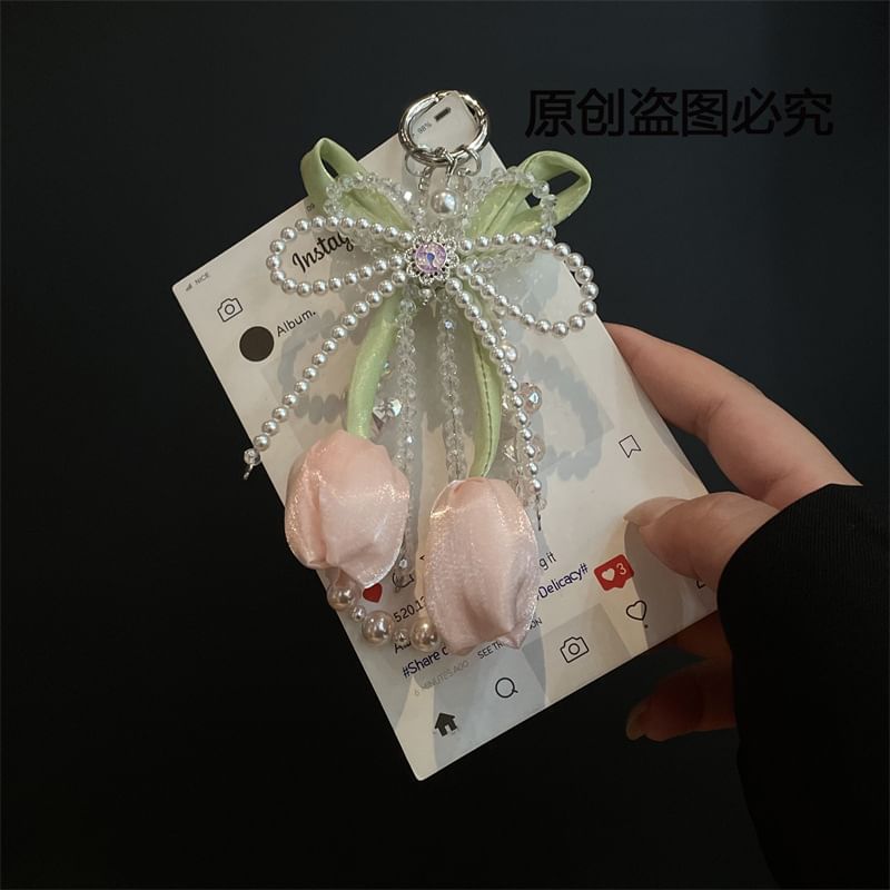 Pearl Phone Lanyard Pad Faux with
