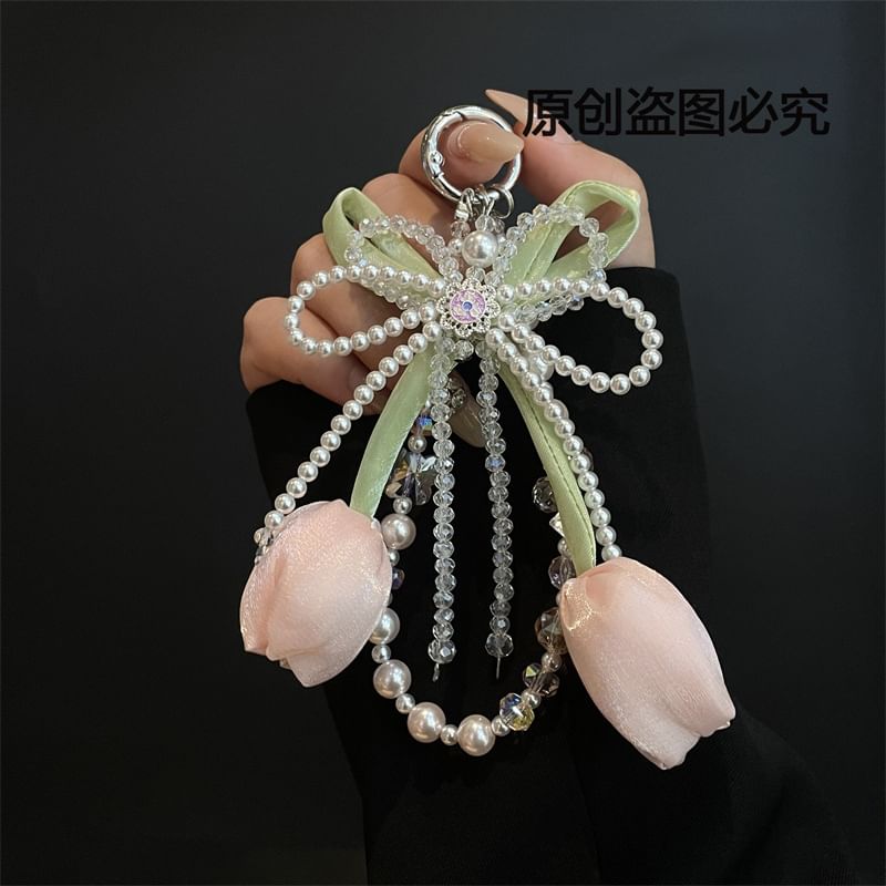 Pearl Phone Lanyard Pad Faux with