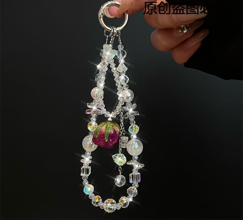 Beaded Lanyard Phone Pad with