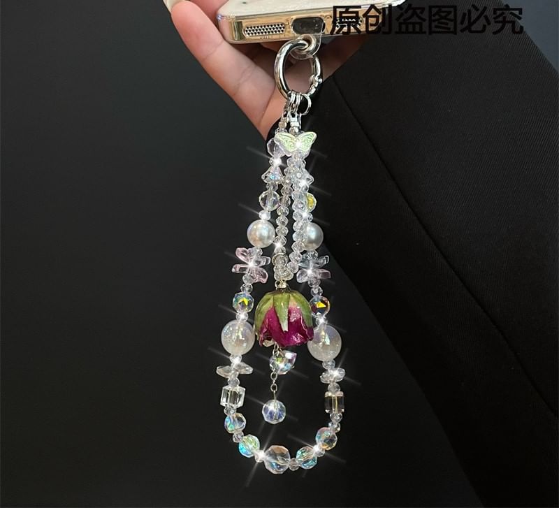 Beaded Lanyard Phone Pad with