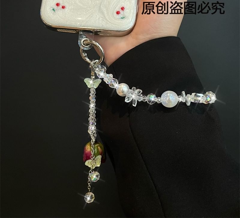 Beaded Lanyard Phone Pad with