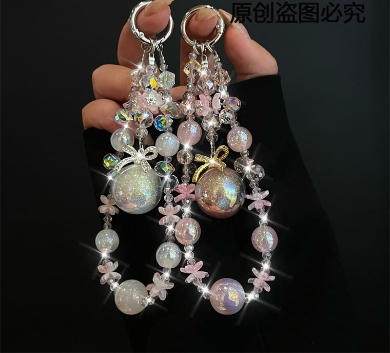 Pad Lanyard with Pearl Phone Faux
