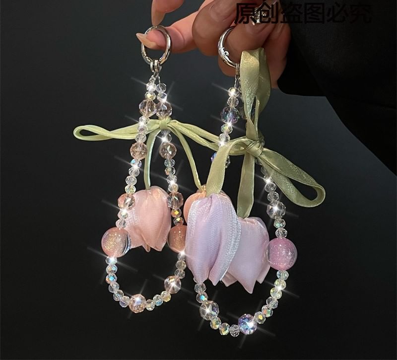 Lanyard Phone Pad with Flower