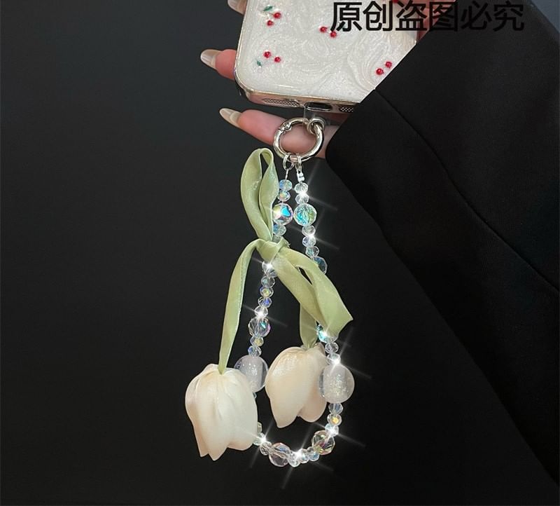 Lanyard Phone Pad with Flower