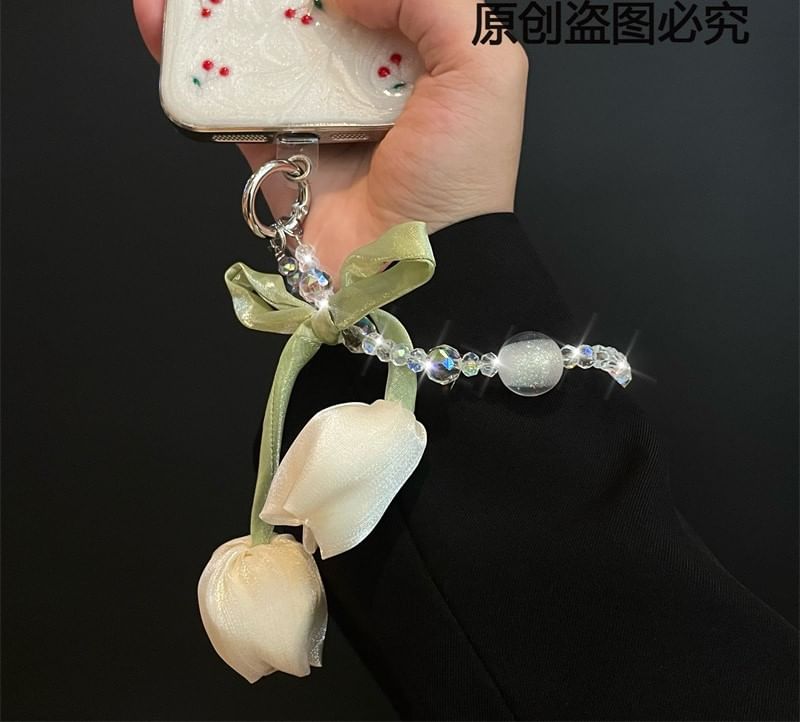 Lanyard Phone Pad with Flower