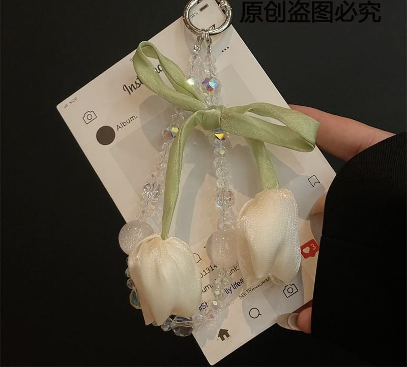 Lanyard Phone Pad with Flower