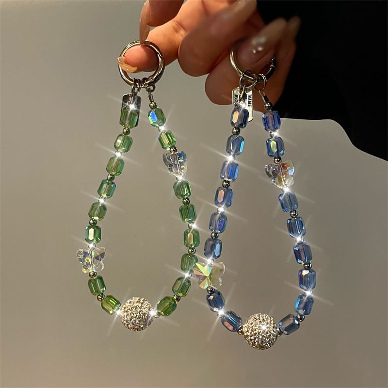 Beaded Phone Lanyard Butterfly