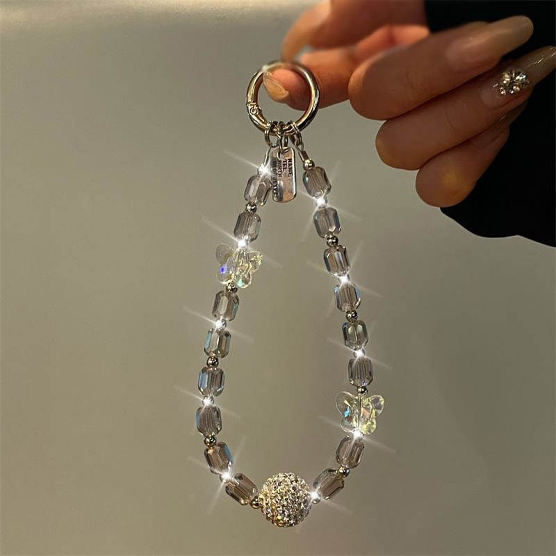 Beaded Phone Lanyard Butterfly
