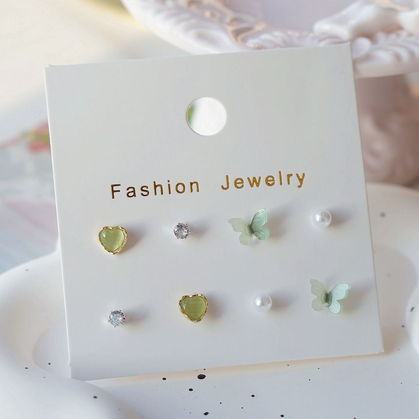 Set Stud Earring Butterfly
