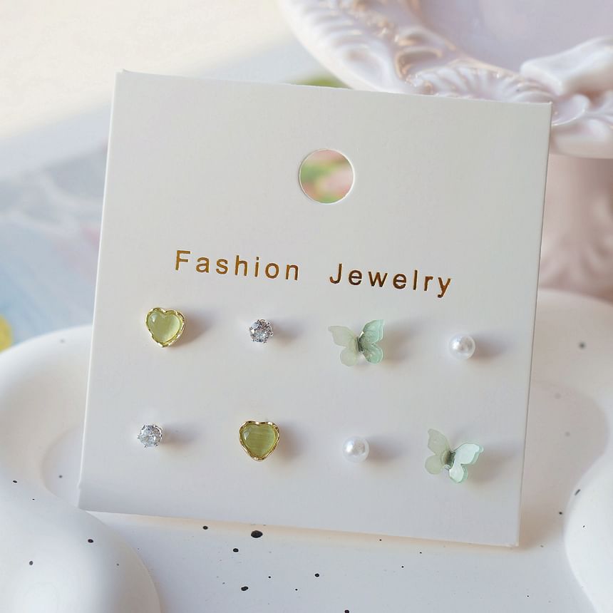 Set Stud Earring Butterfly