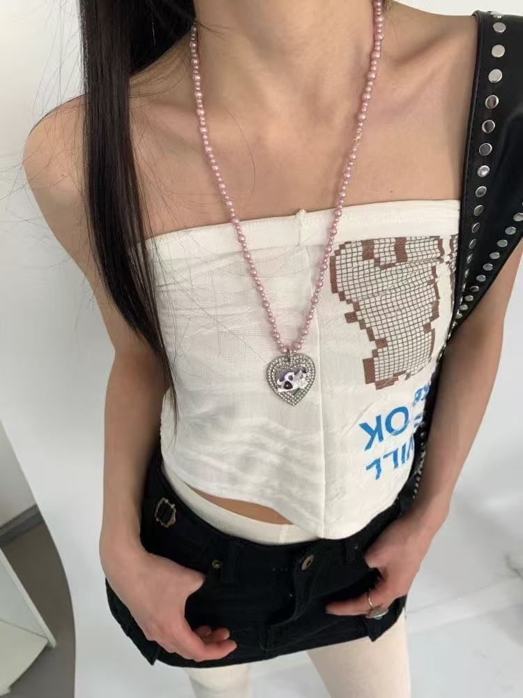 Necklace Beaded Heart