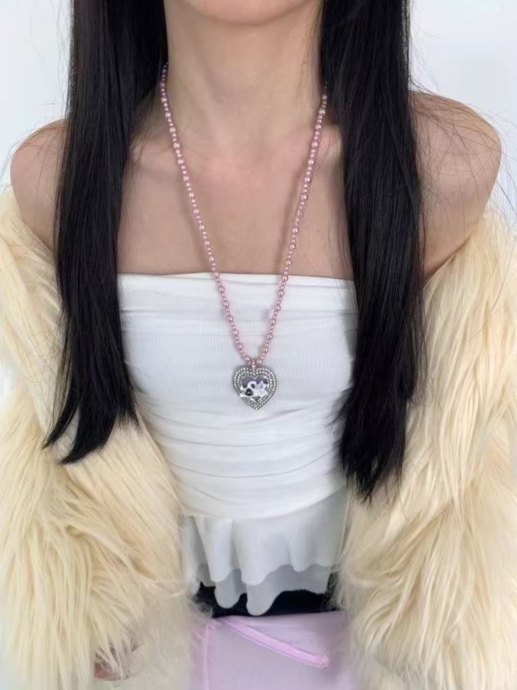 Necklace Beaded Heart