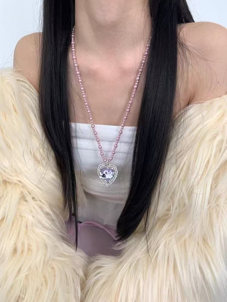 Necklace Beaded Heart