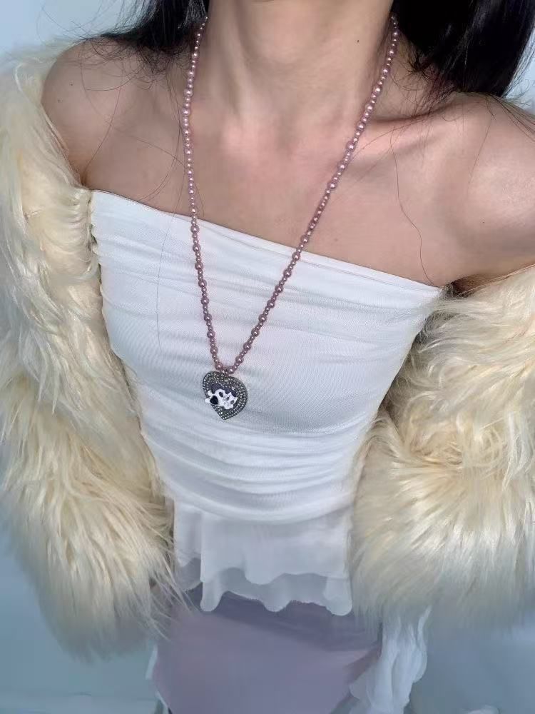 Necklace Beaded Heart