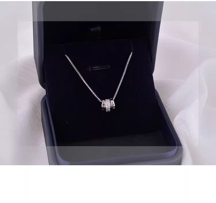 Hoop Necklace CZ