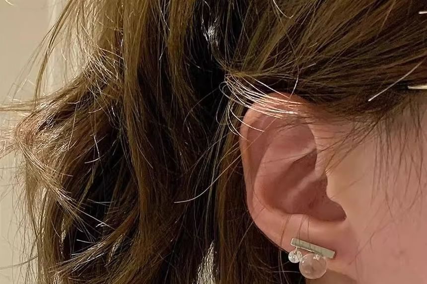 Earring Stud CZ Rod