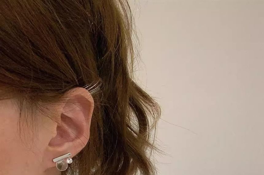 Earring Stud CZ Rod