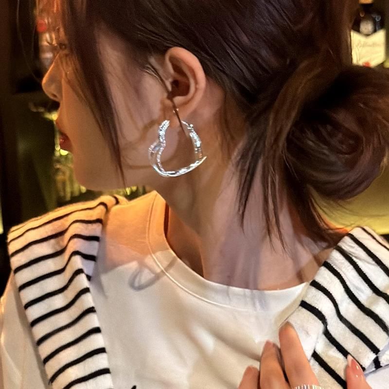 Hoop Heart Earring