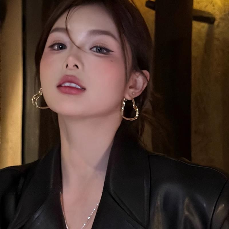 Hoop Heart Earring
