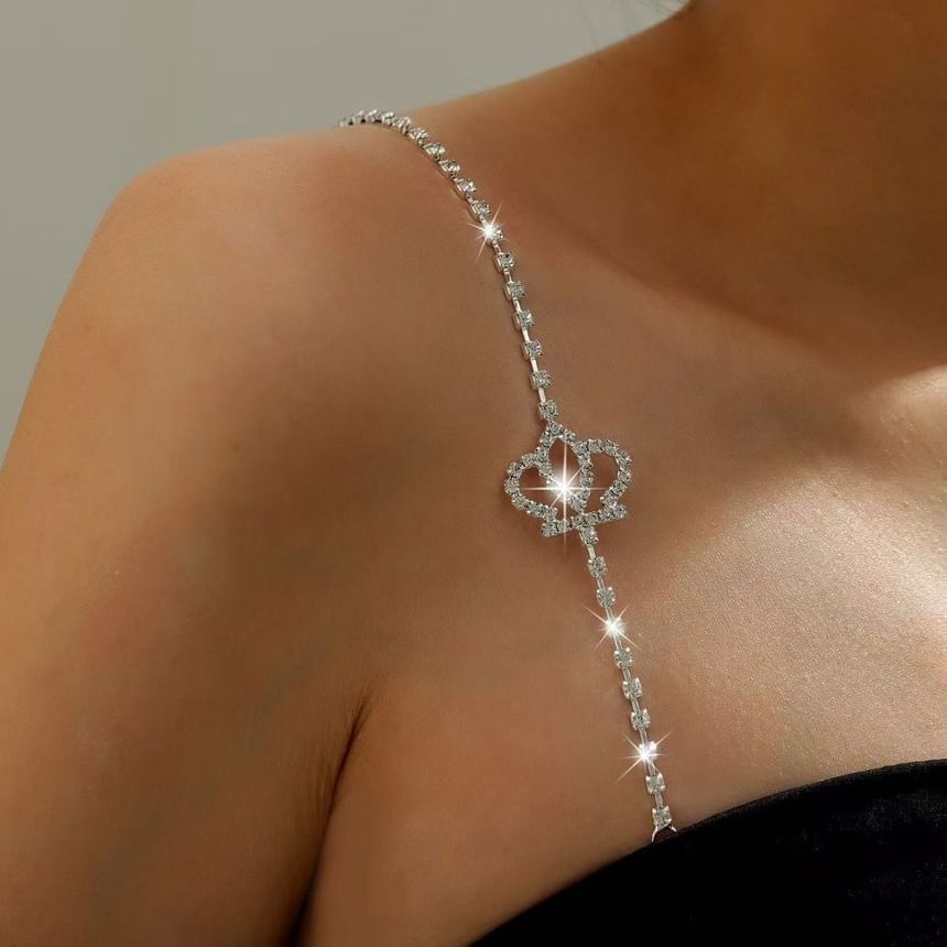CZ Bra Heart Strap