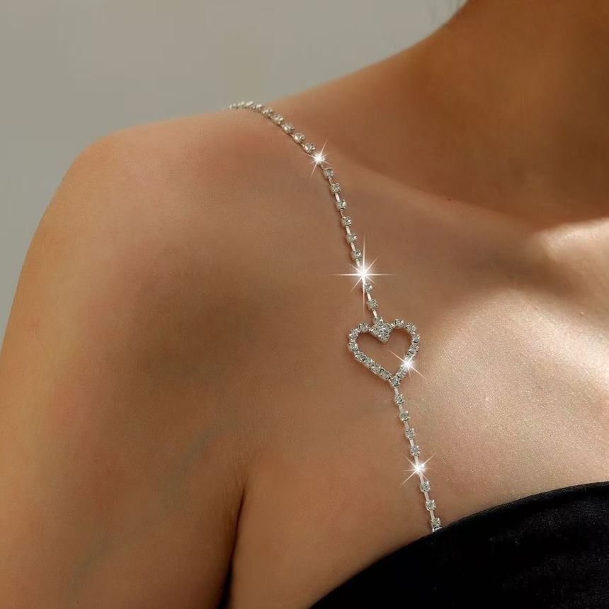 CZ Bra Heart Strap
