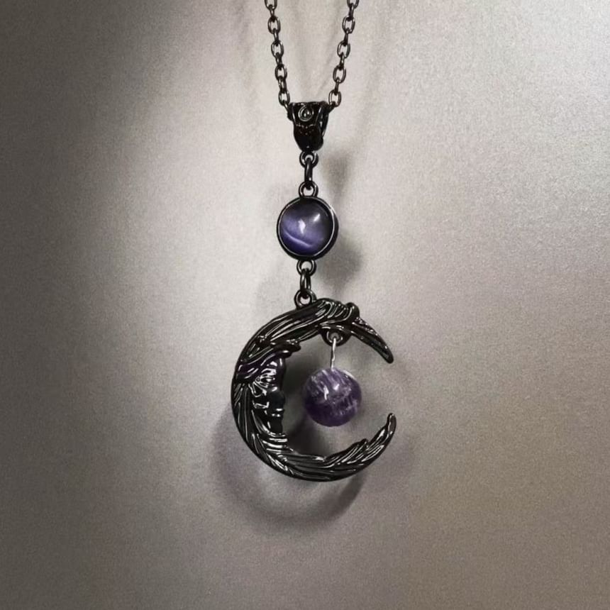 Beaded Necklace Moon