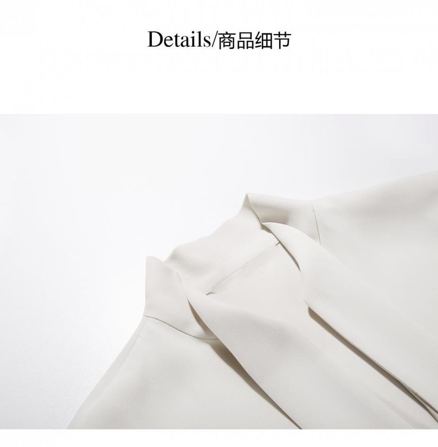 Sleeveless Plain Top / High Waist Straight Leg Pants