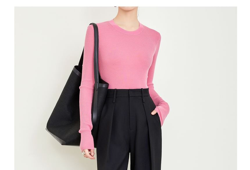 High Rise Plain Loose Fit Suit Pants