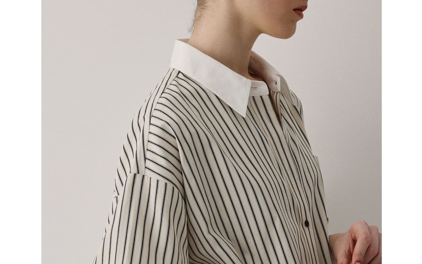 Long-Sleeve Striped Shirt