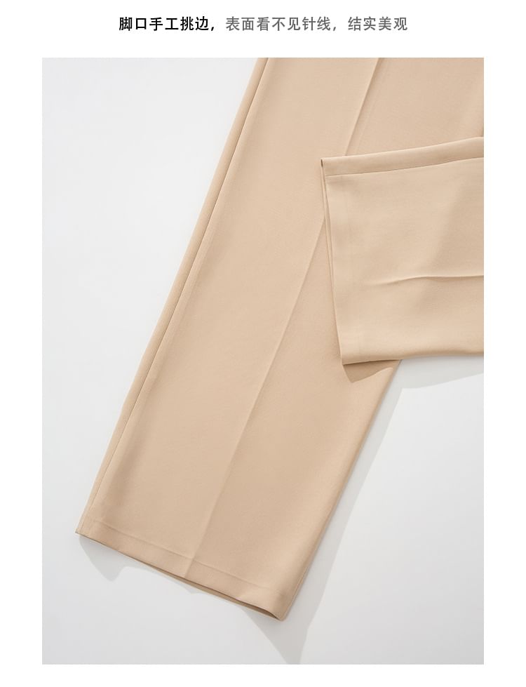 Sleeveless Asymmetrical Top / High Waist Straight Leg Pants