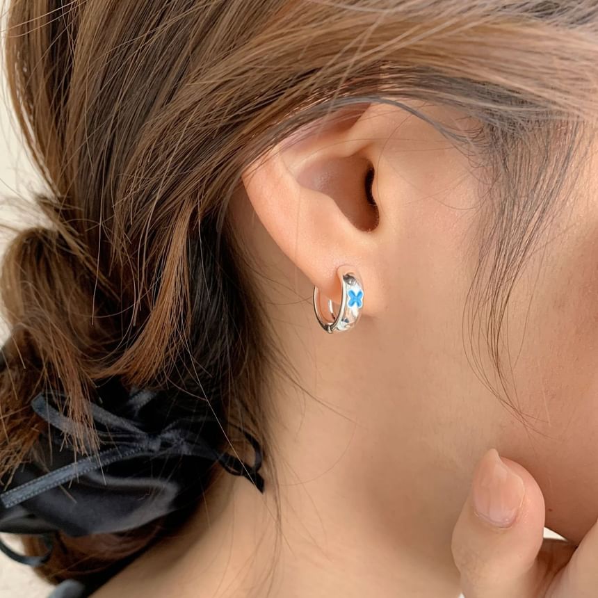 / Hoop Clip-On Earring Butterfly