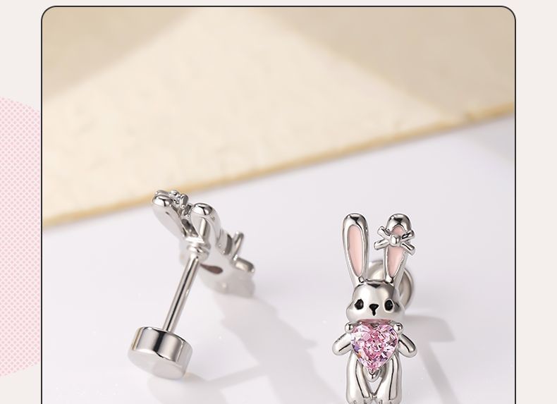Rhinestone Rabbit of Set Stud 3: Ear