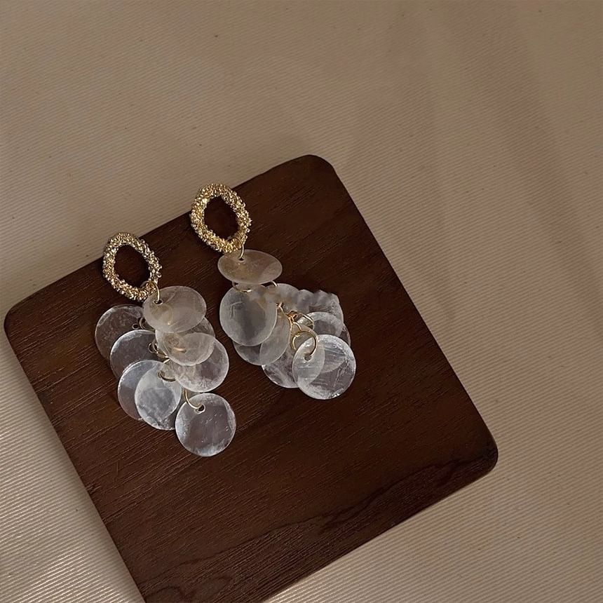 Fringed Shell Earring Drop