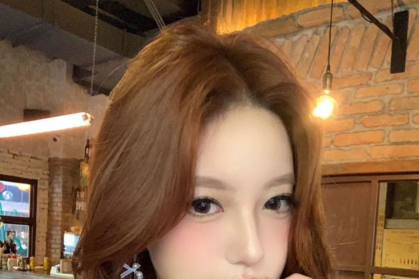 Drop Fringed Faux Pearl Bow Earring