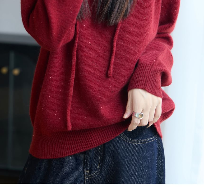 Drawstring Hooded Sweater