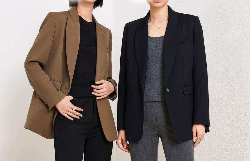 Mid Rise Plain Bootcut Suit Pants