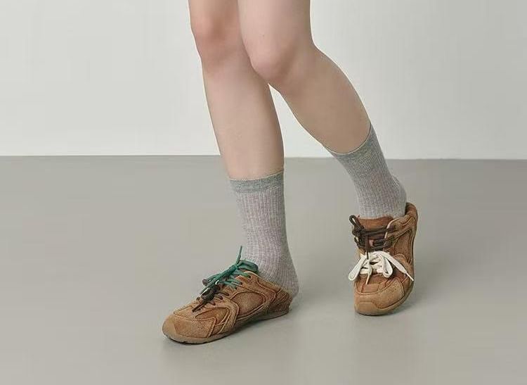 Drawstring Waist Striped Bubble Hem Mini A-Line Skirt / Long-Sleeve Crew Neck Dog Print T-Shirt