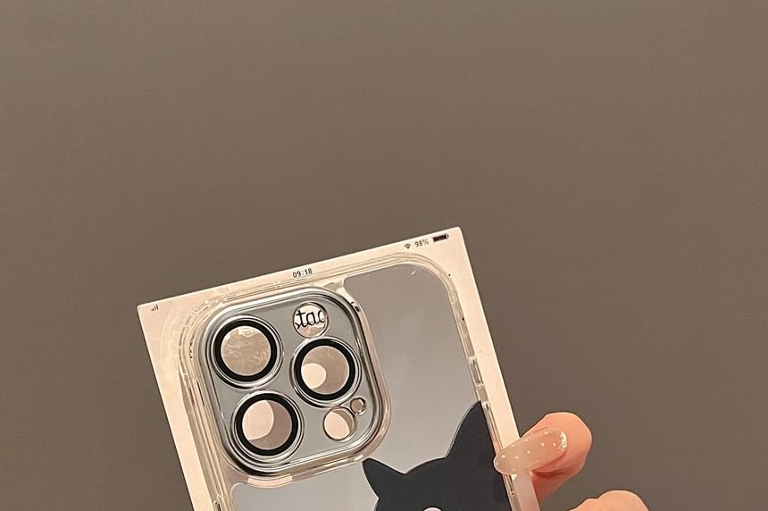 Cat Mirrored Phone Case / Strap / Set