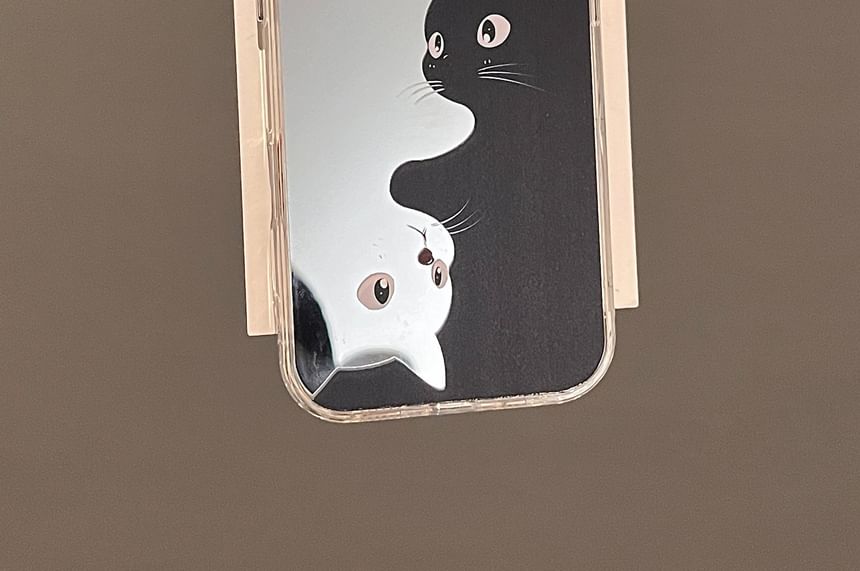 Cat Mirrored Phone Case / Strap / Set