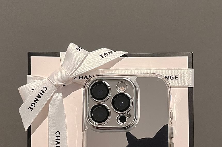 Cat Mirrored Phone Case / Strap / Set