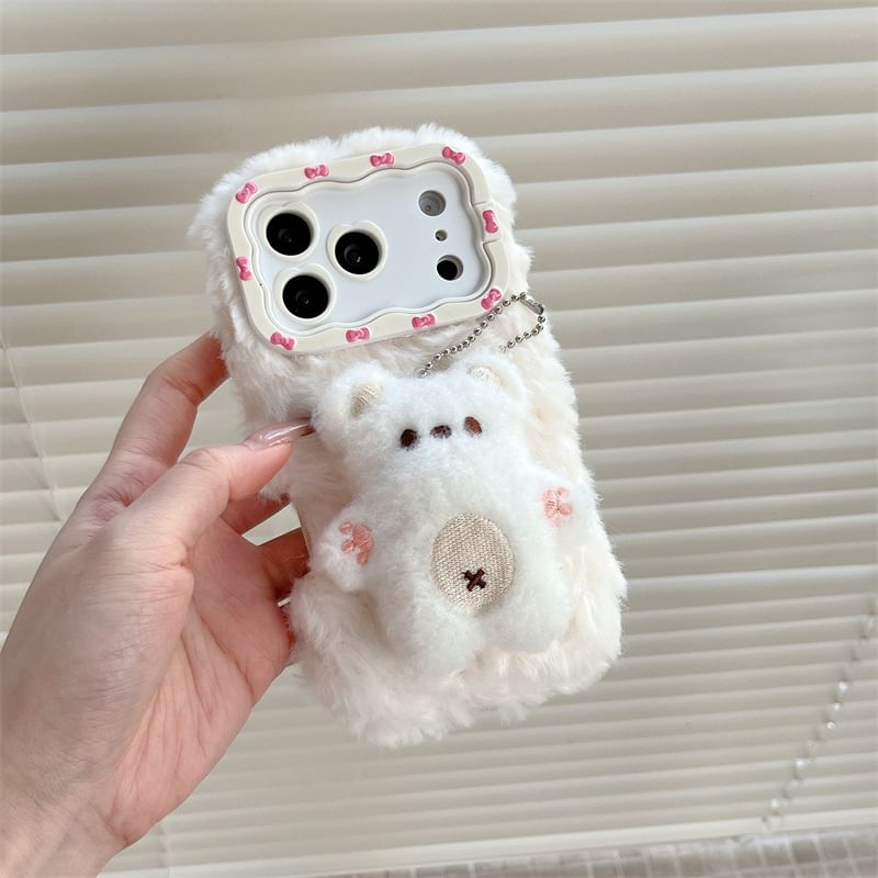 Animal Chenille Phone Case with Stand / Strap / Set