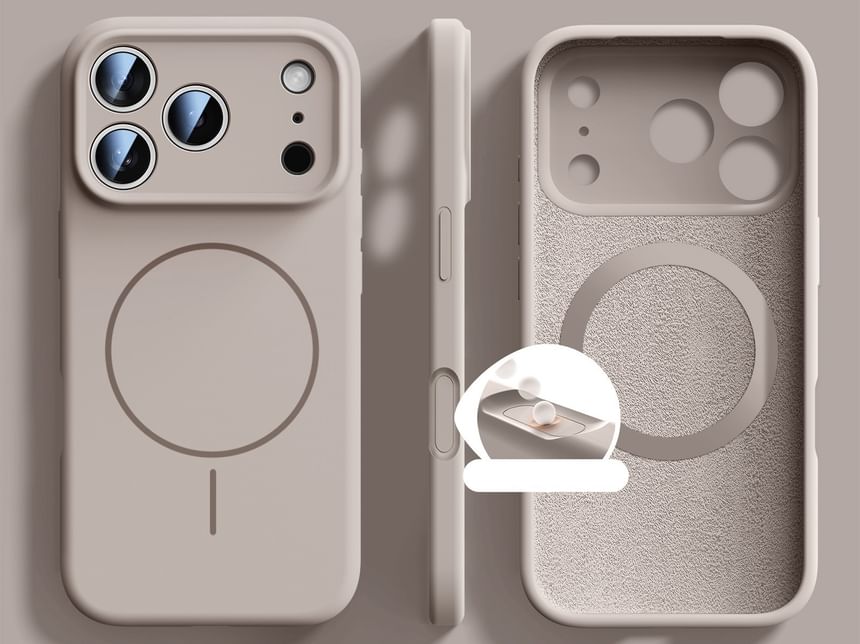 Silicone Magnetic (Compatible with MagSafe) Phone Case