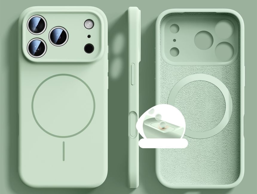 Silicone Magnetic (Compatible with MagSafe) Phone Case
