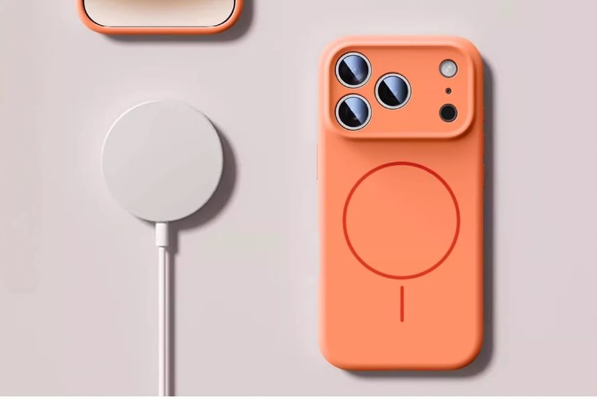 Silicone Magnetic (Compatible with MagSafe) Phone Case