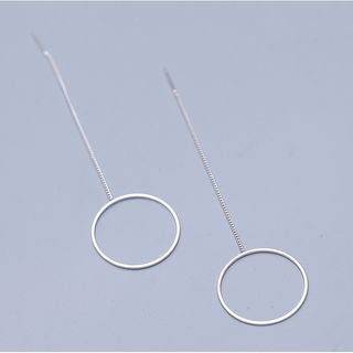 925 Earring Hoop Sterling Drop Silver