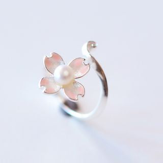 Sterling 925 Open Floral Silver Ring