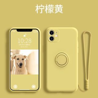 Plain Stand Ring Phone Case